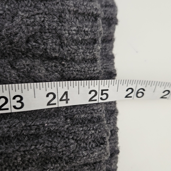 Abercrombie and Fitch Sweater Women’s XS Mock Turtleneck Cable Knit Gray - Picture 8 of 10